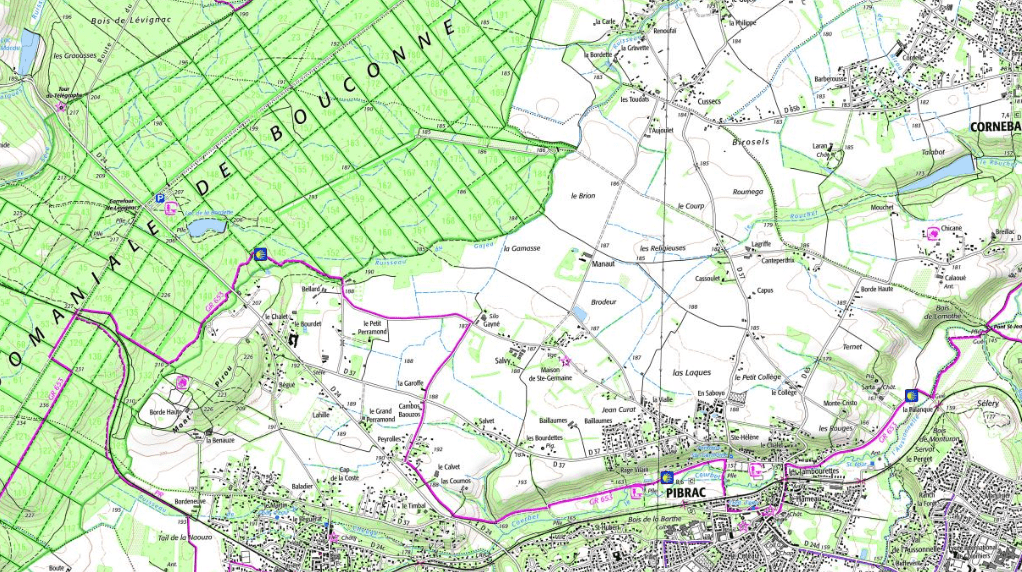 Carte IGN topographique