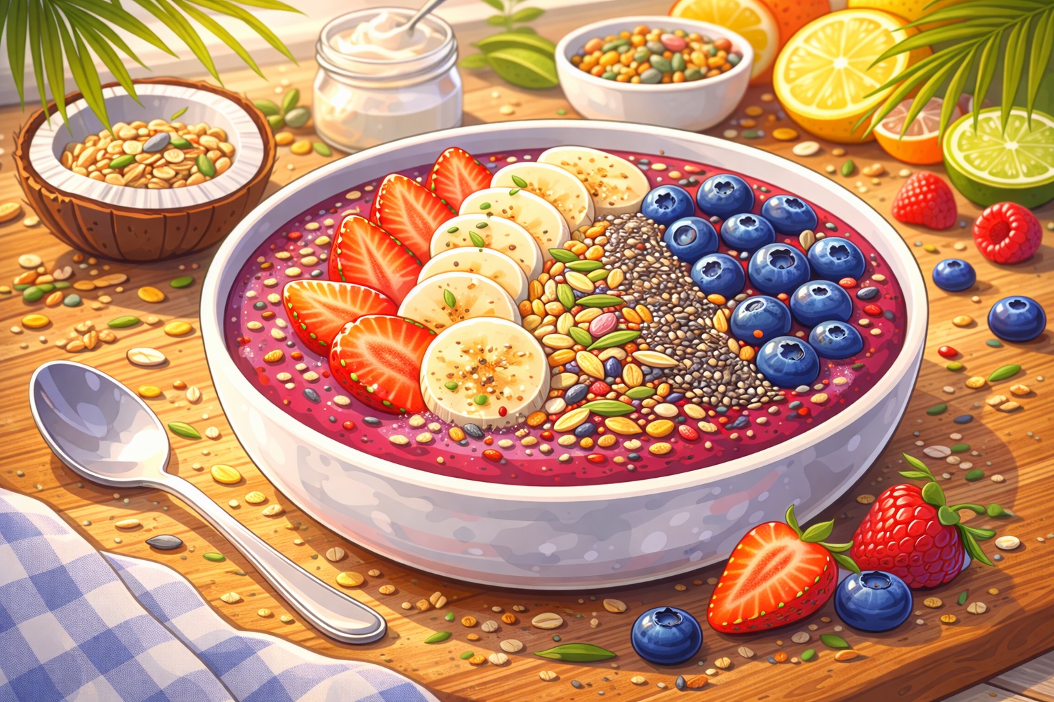 Smoothie bowl énergisant maison